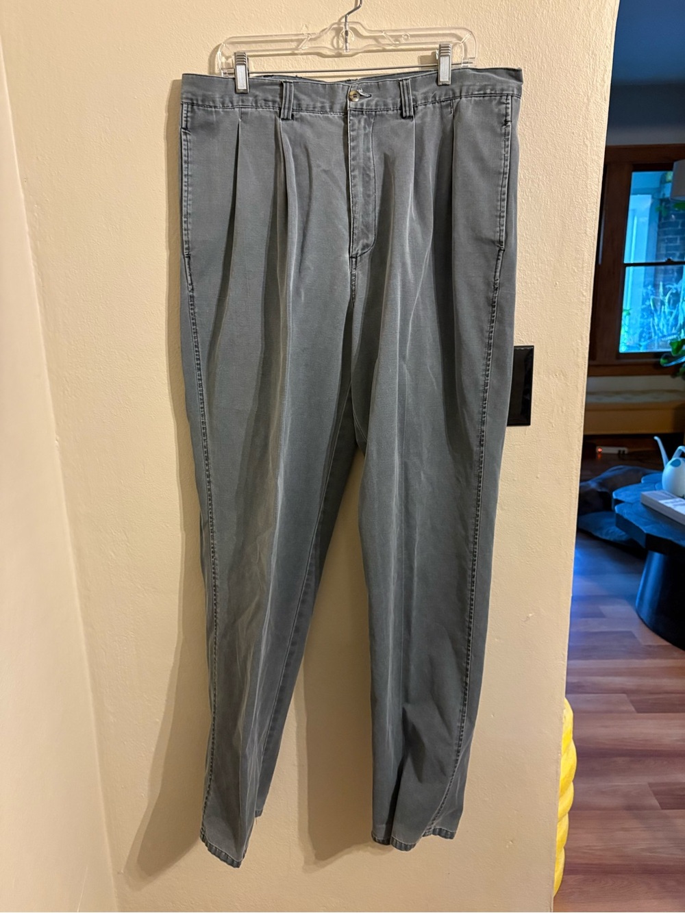 Bugle Boy Gray Denim Button-Front Pants